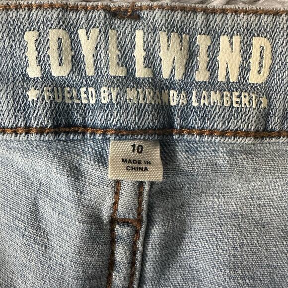 Idyllwind Miranda Lambert Light Wash Side Studded Flare Jeans 10Wx34L Distressed - Picture 8 of 10